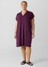 Fine Jersey Split Neck Dress