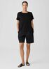 Organic Linen Jersey Crew Neck Tee