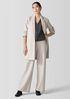 Felted Wool Jersey Long Blazer in Regenerative Wool