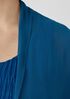 Sheer Silk Georgette High Collar Jacket