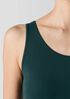 Stretch Silk Jersey Scoop Neck Tank