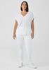 Organic Linen Jersey V-Neck Tee