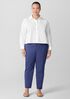 Washed Organic Cotton Poplin Classic Collar Short Shirt