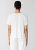 Organic Cotton Slubby Jersey V-Neck Tee