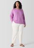 Peruvian Cotton Blend Crew Neck Top