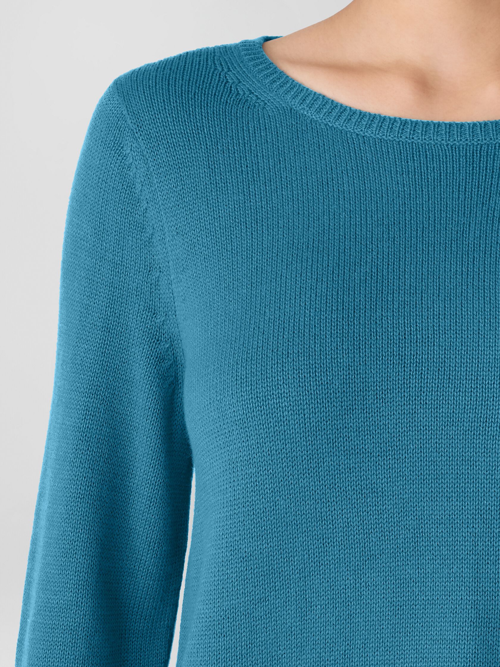 Peruvian Cotton Blend Bateau Neck Top