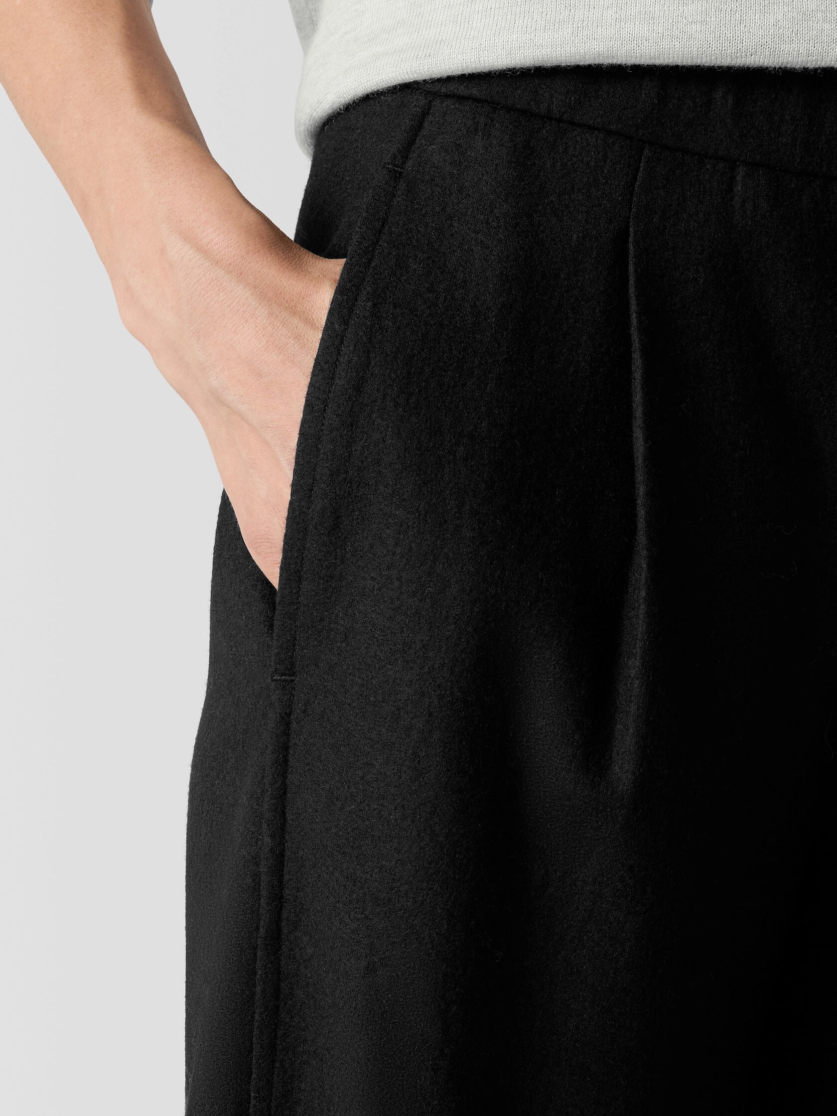 Felted Wool Jersey Lantern Pant in Regenerative Wool