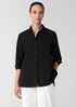 Washed Organic Cotton Poplin Classic Collar Shirt