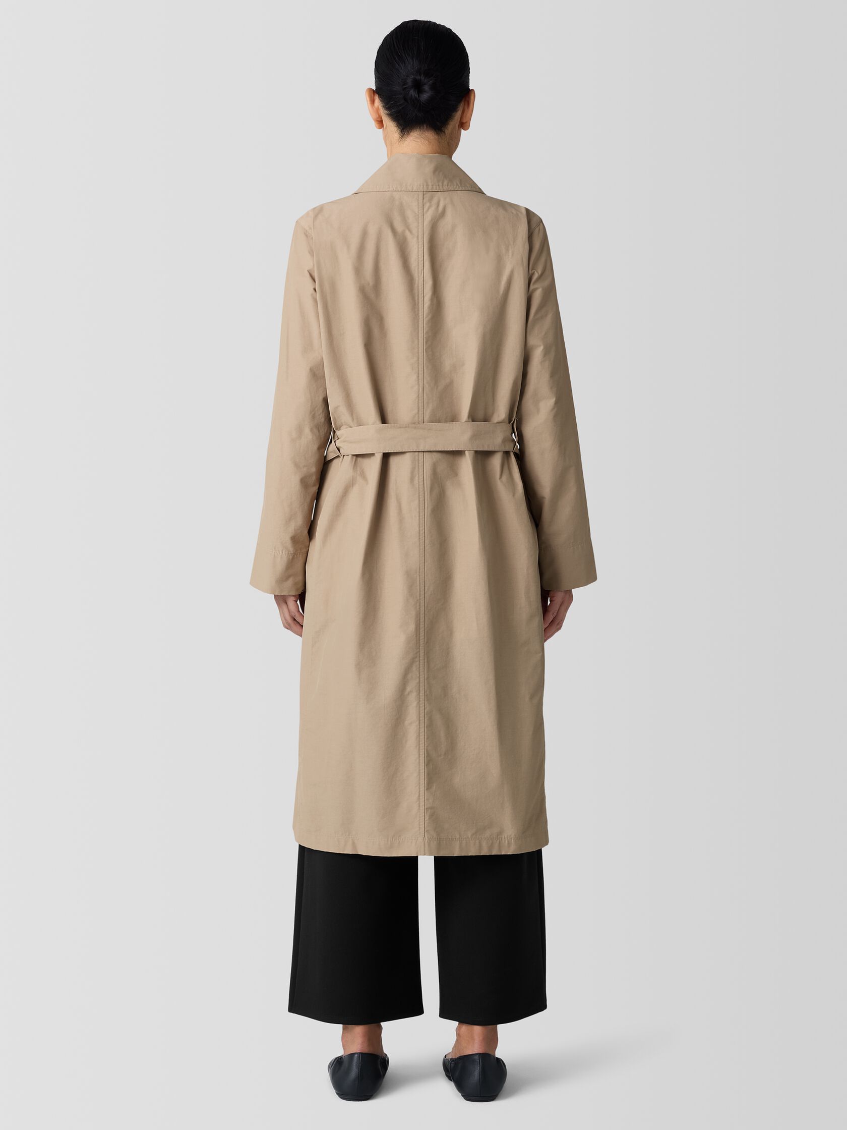 Light Cotton Nylon Trench Coat