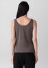 Stretch Silk Jersey Scoop Neck Tank