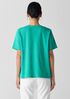 Organic Cotton Slubby Jersey V-Neck Tee