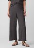 Woven Plissé Wide-Leg Pant