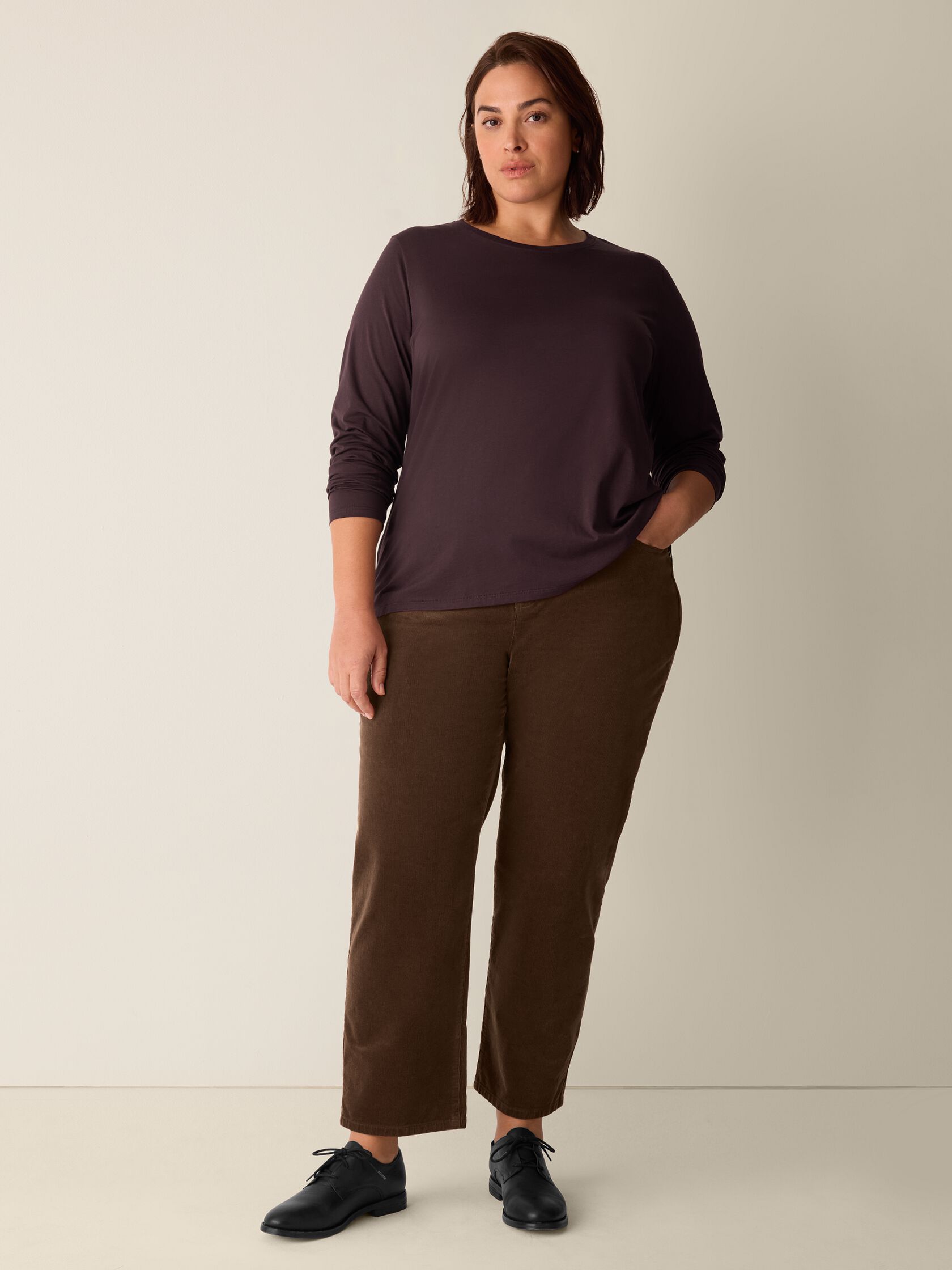 Organic Pima Cotton Jersey Long-Sleeve Tee