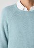 Organic Linen Cotton Slub Crew Neck Top