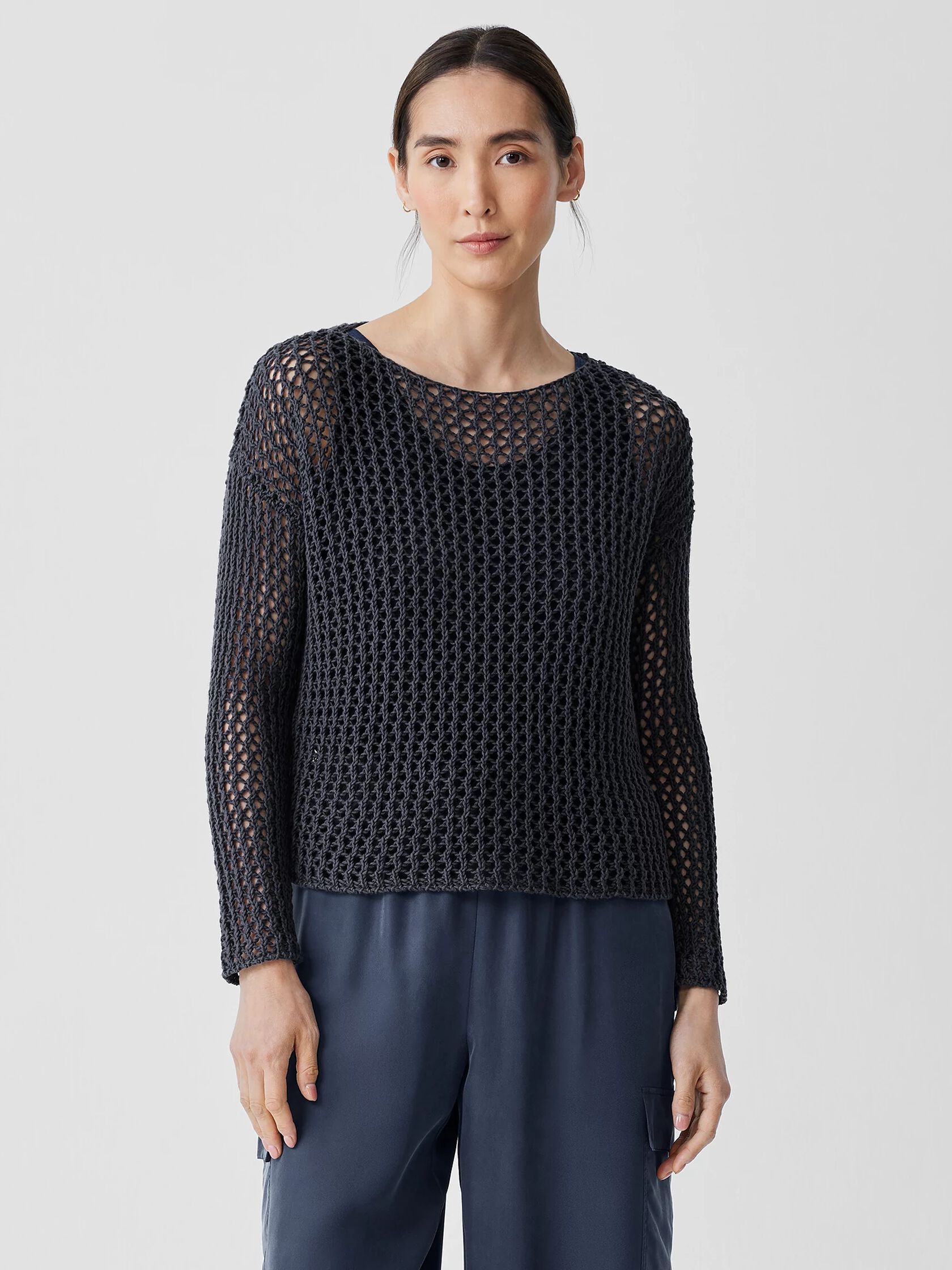 Peruvian Organic Cotton Cord Bateau Neck Top