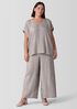 Textured Silk Jacquard V-Neck Top