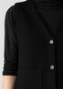 Lightweight Boiled Wool Vest in Regenerative Wool