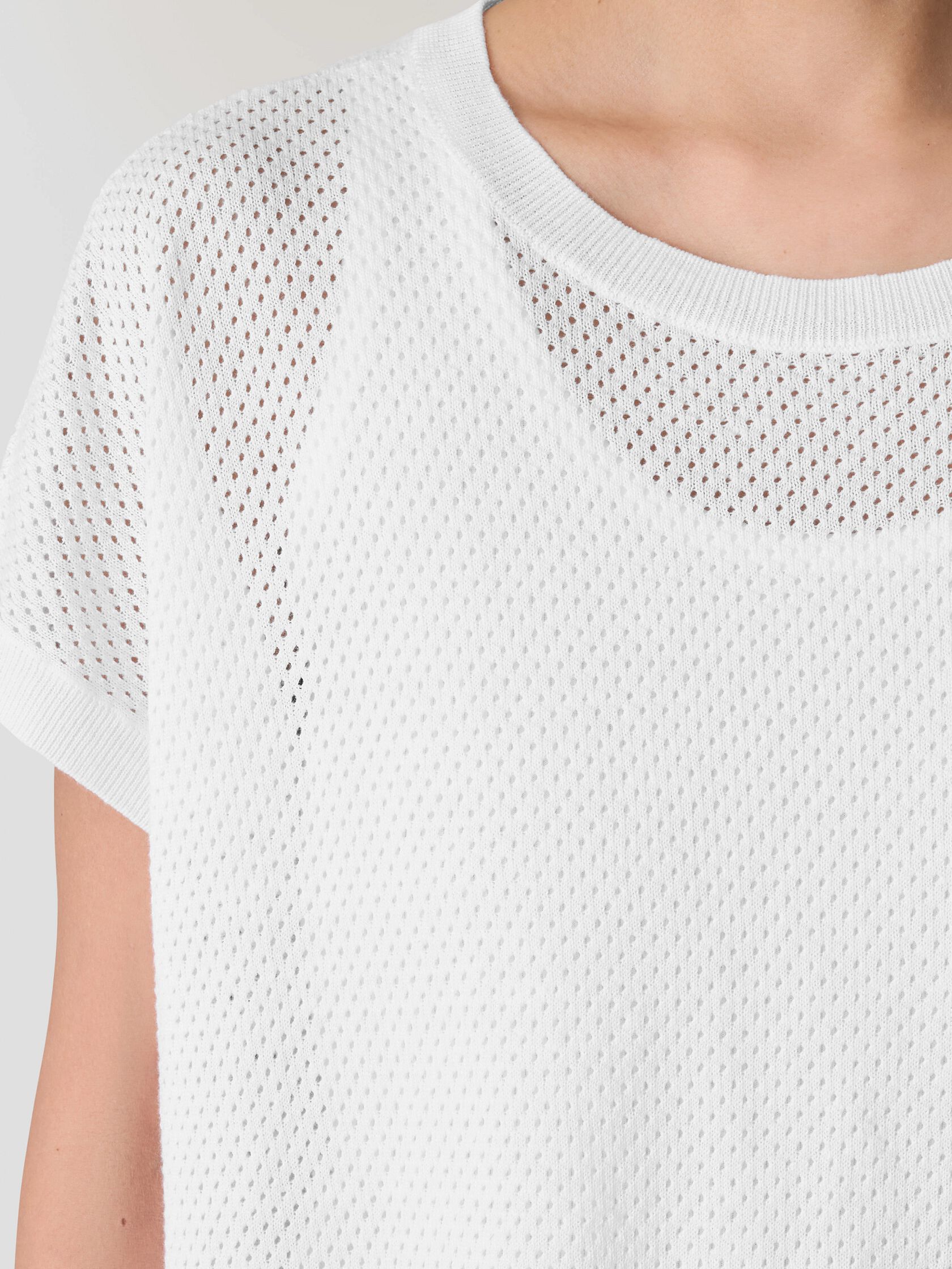 Organic Linen Cotton Crew Neck Top