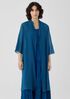 Sheer Silk Georgette High Collar Jacket