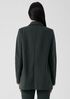 Washable Flex Ponte Notch Collar Long Blazer