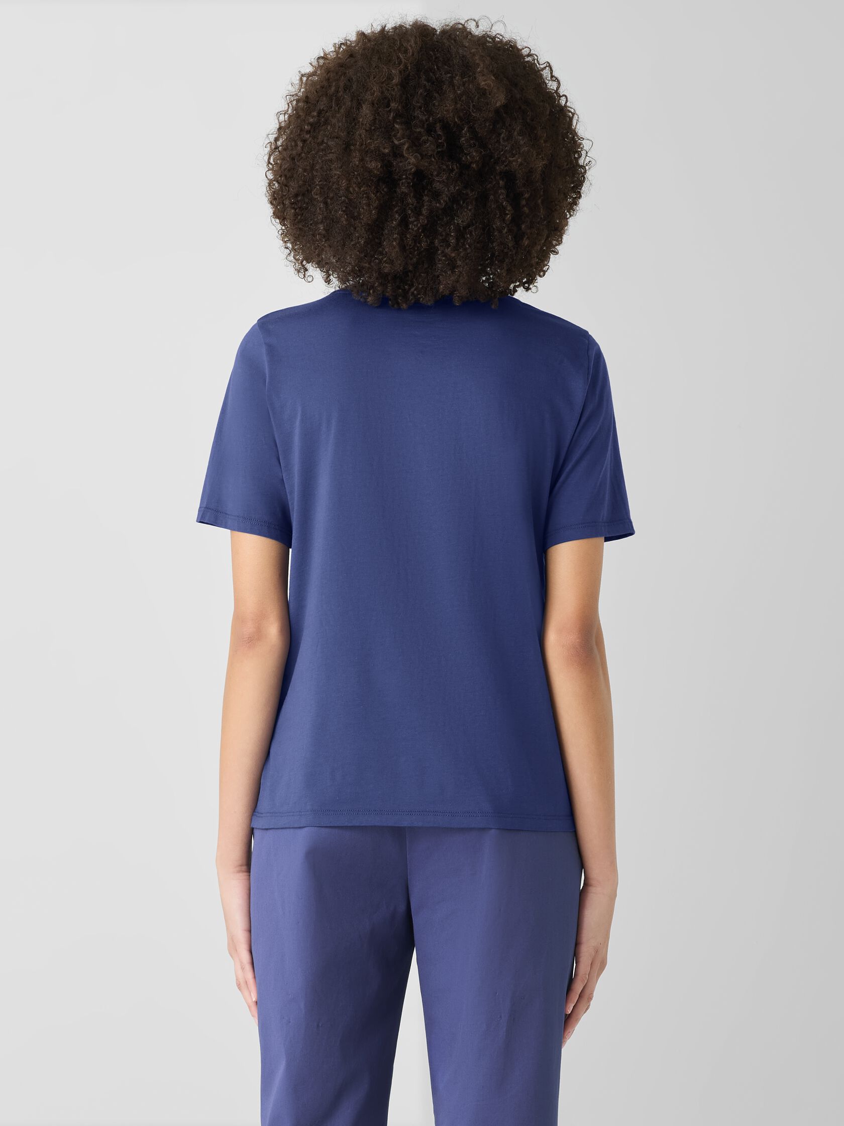 Organic Pima Cotton Jersey Round Neck Tee
