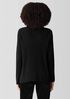 Peruvian Cotton Blend Funnel Neck Top