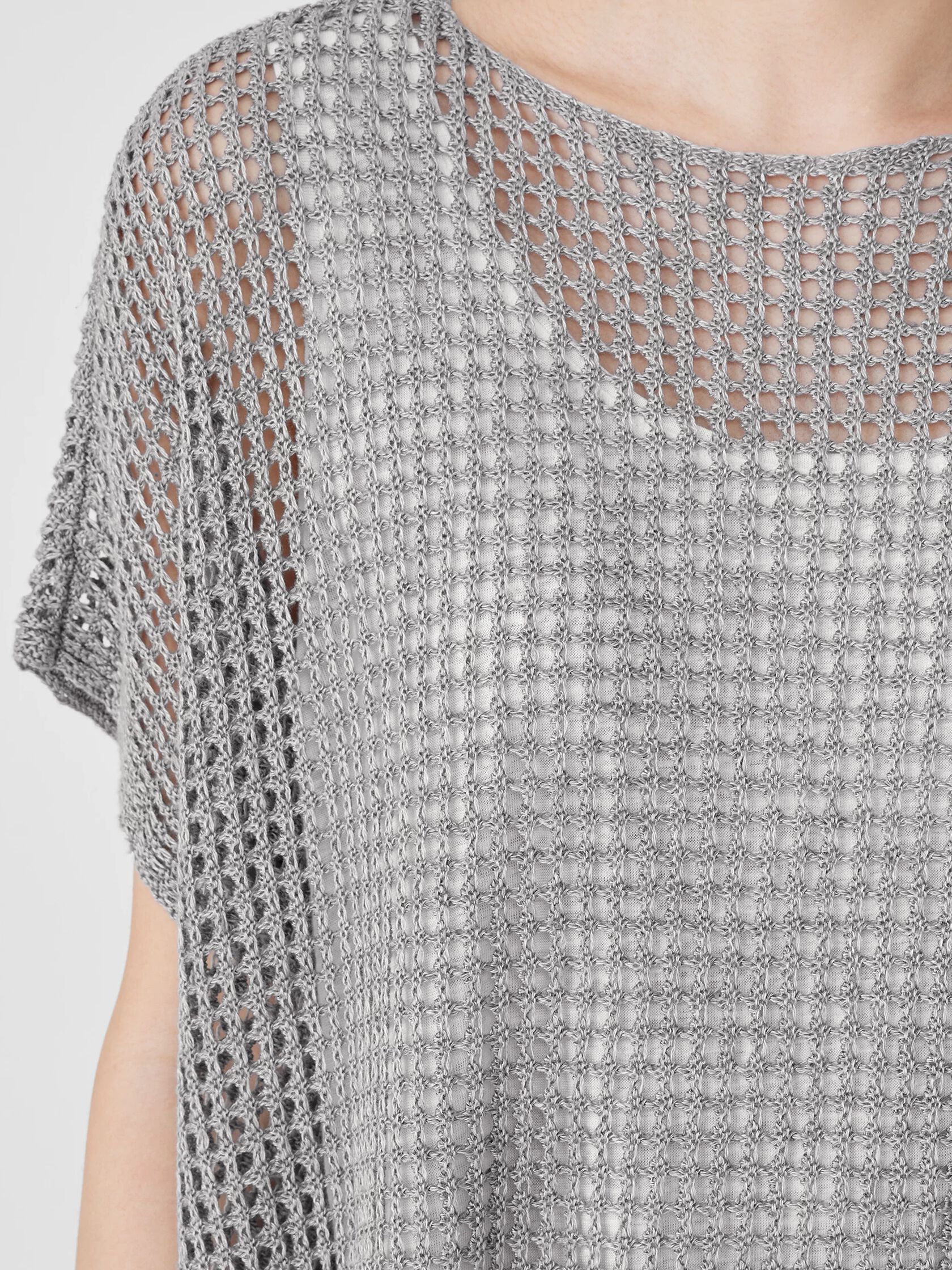 Organic Linen Délavé Bateau Neck Top