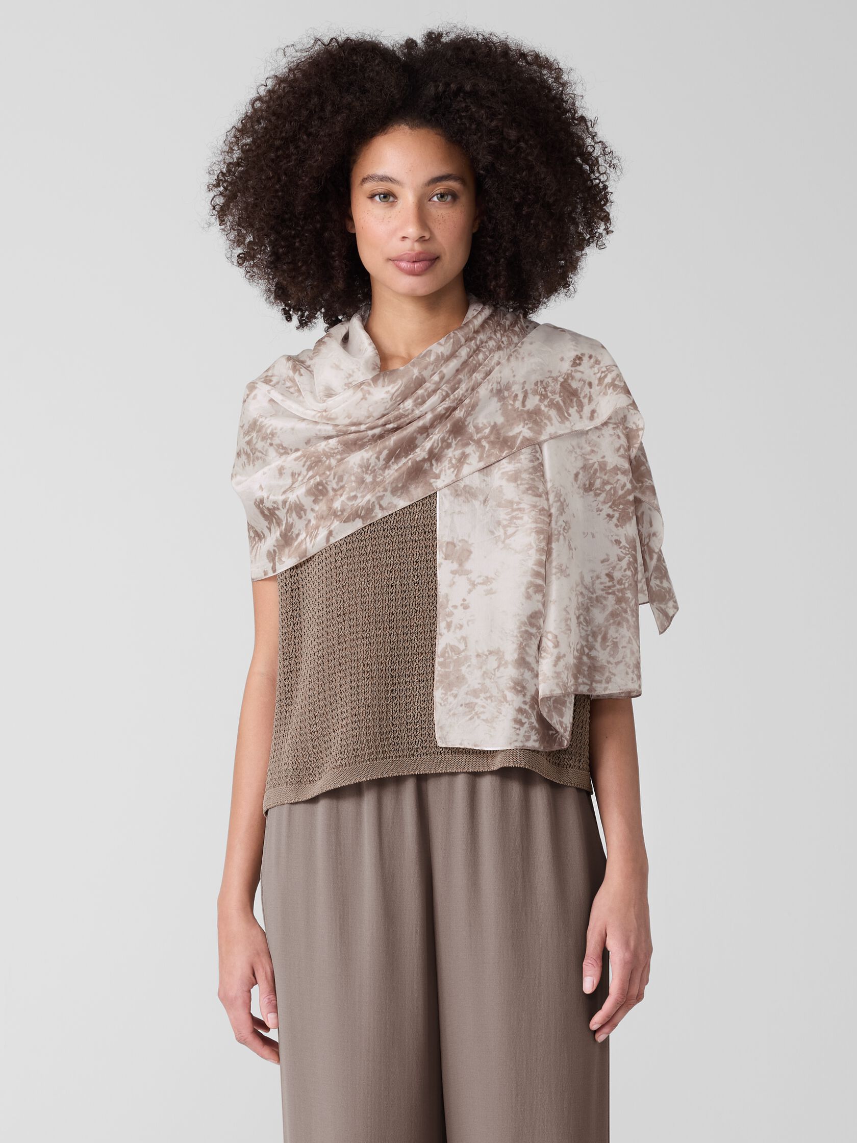 Hand-Dyed Silk Scarf