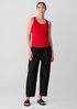 Organic Cotton Stretch Rib Scoop Neck Tank