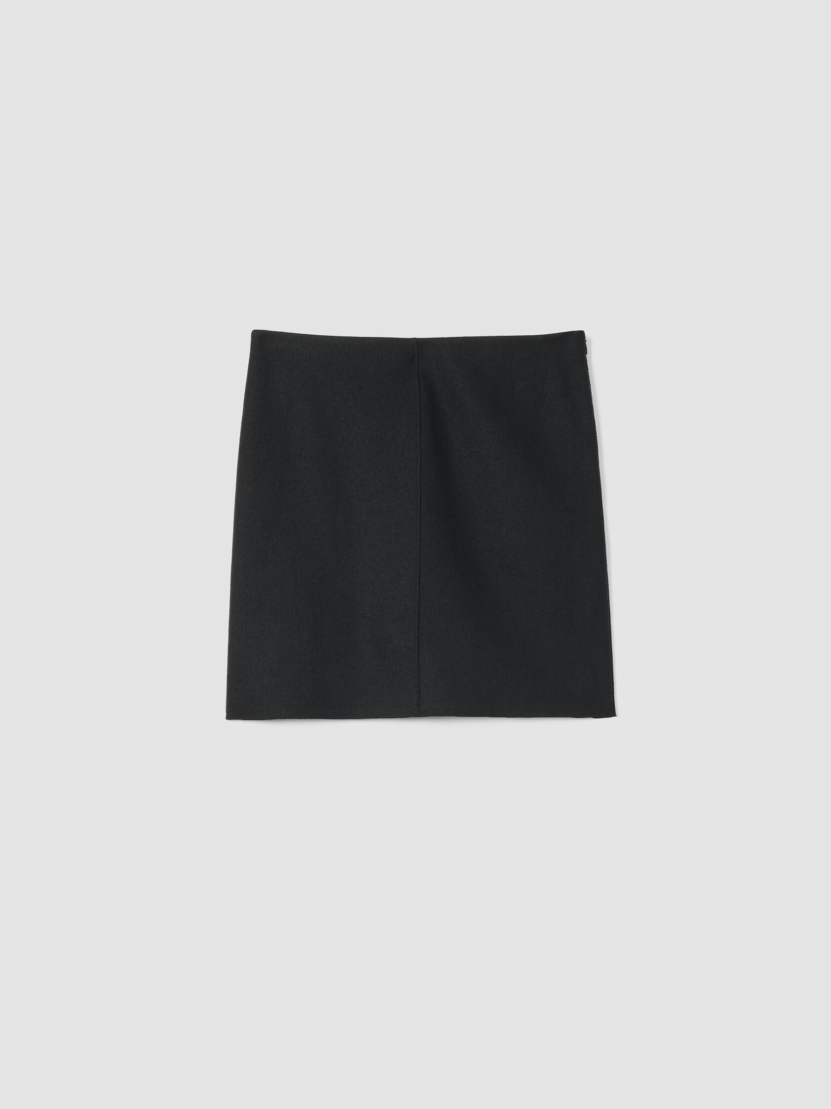 Felted Wool Jersey Mini Skirt in Regenerative Wool