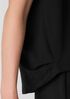 Pima Cotton Stretch Jersey Pleated Box-Top