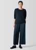 Silk Georgette Crepe Wide-Leg Pant