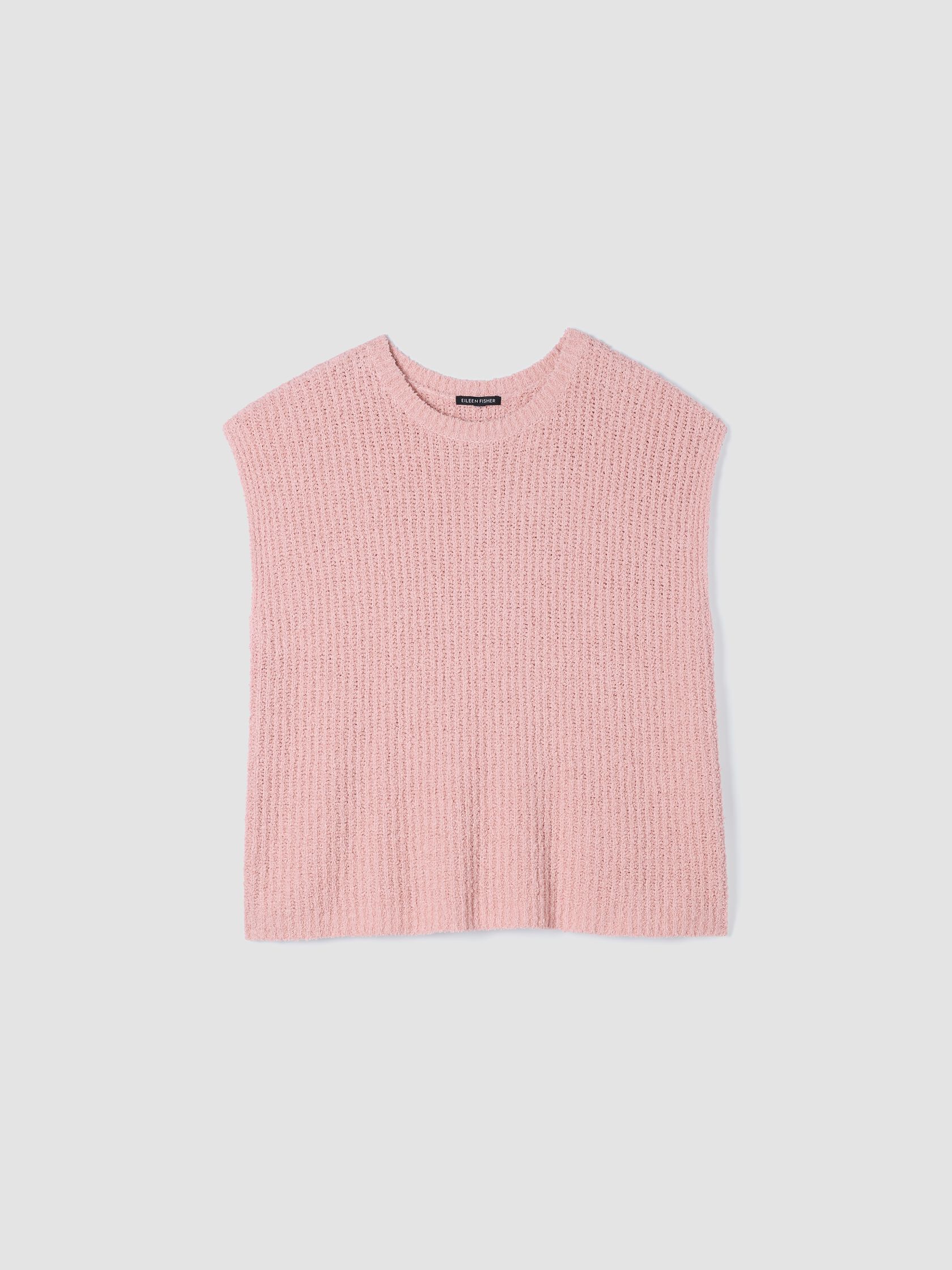 Cotton Fluff Crew Neck Vest