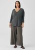 Washable Stretch Crepe Wide-Leg Pant