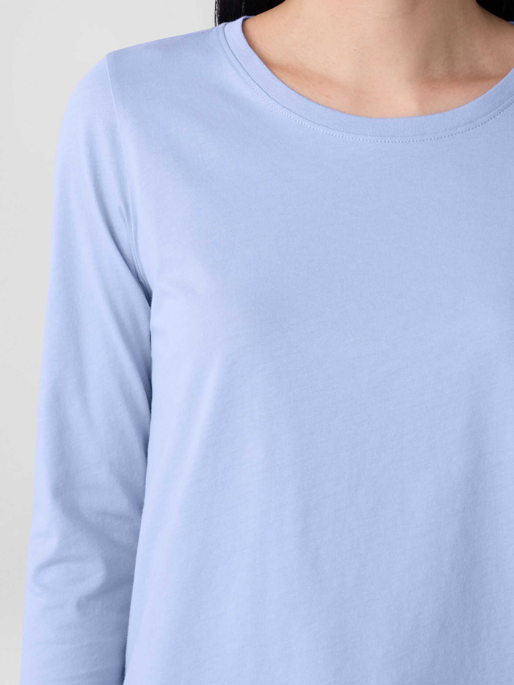 Organic Pima Cotton Jersey 3/4-Sleeve Tee