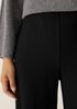 Washable Stretch Crepe Wide-Leg Pant