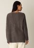 Chenille Blend Jewel Neck Top