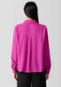 Silk Georgette Crepe Classic Collar Shirt
