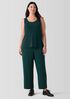 Stretch Silk Jersey Scoop Neck Tank