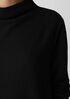 Organic Cotton Jacquard Funnel Neck Top