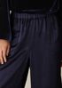 Textured Satin Wide-Leg Pant
