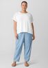 Organic Linen Cotton Crew Neck Top