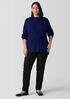 Peruvian Cotton Blend Funnel Neck Top
