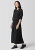 Felted Wool Jersey A-Line Skirt in Regenerative Wool