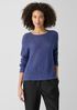 Organic Linen Cotton Slub Crew Neck Top