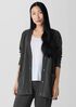 Garment-Dyed Terry Long Cardigan