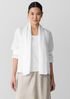 Organic Handkerchief Linen High Collar Jacket