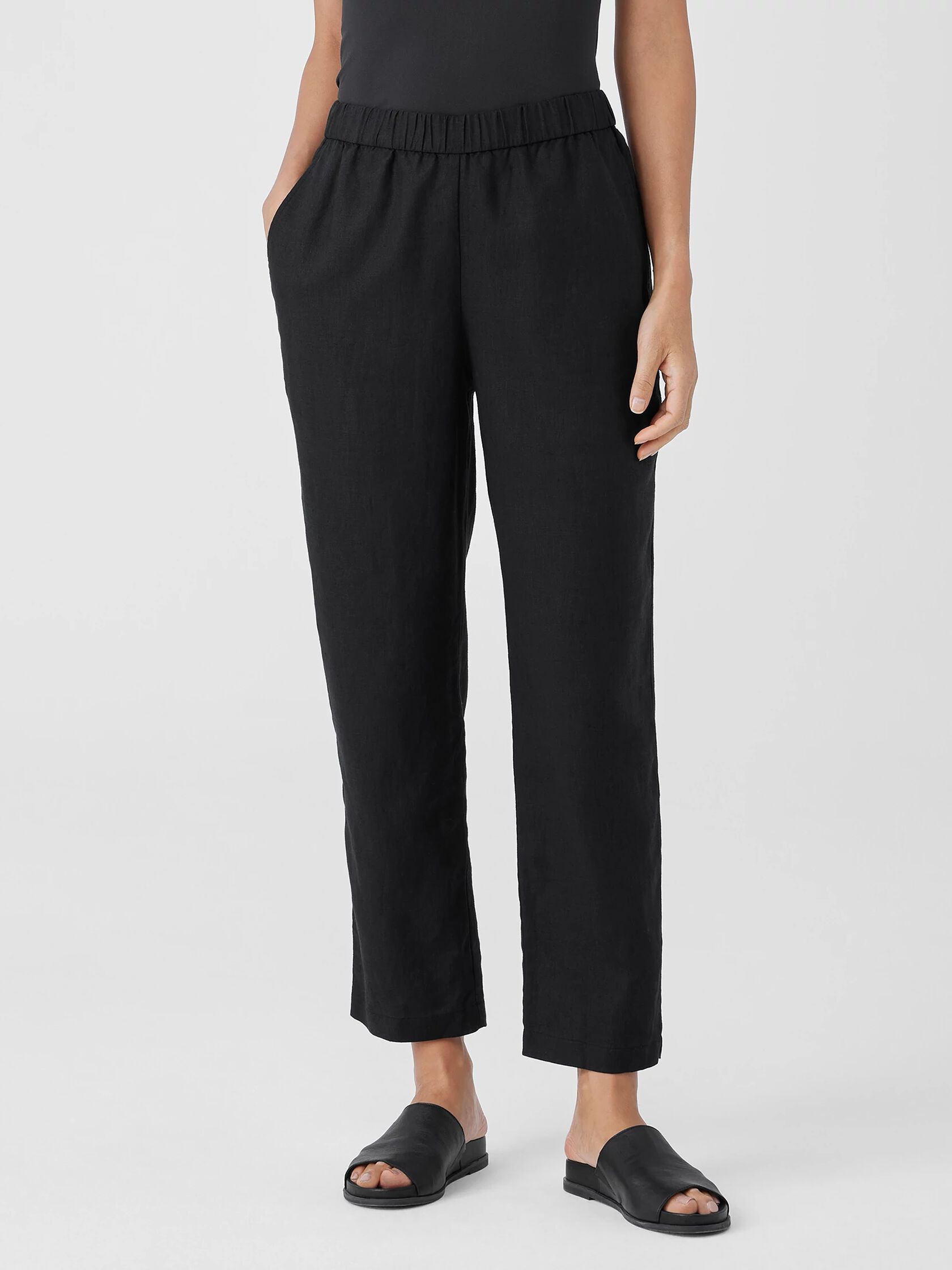 Organic Linen Tapered Pant