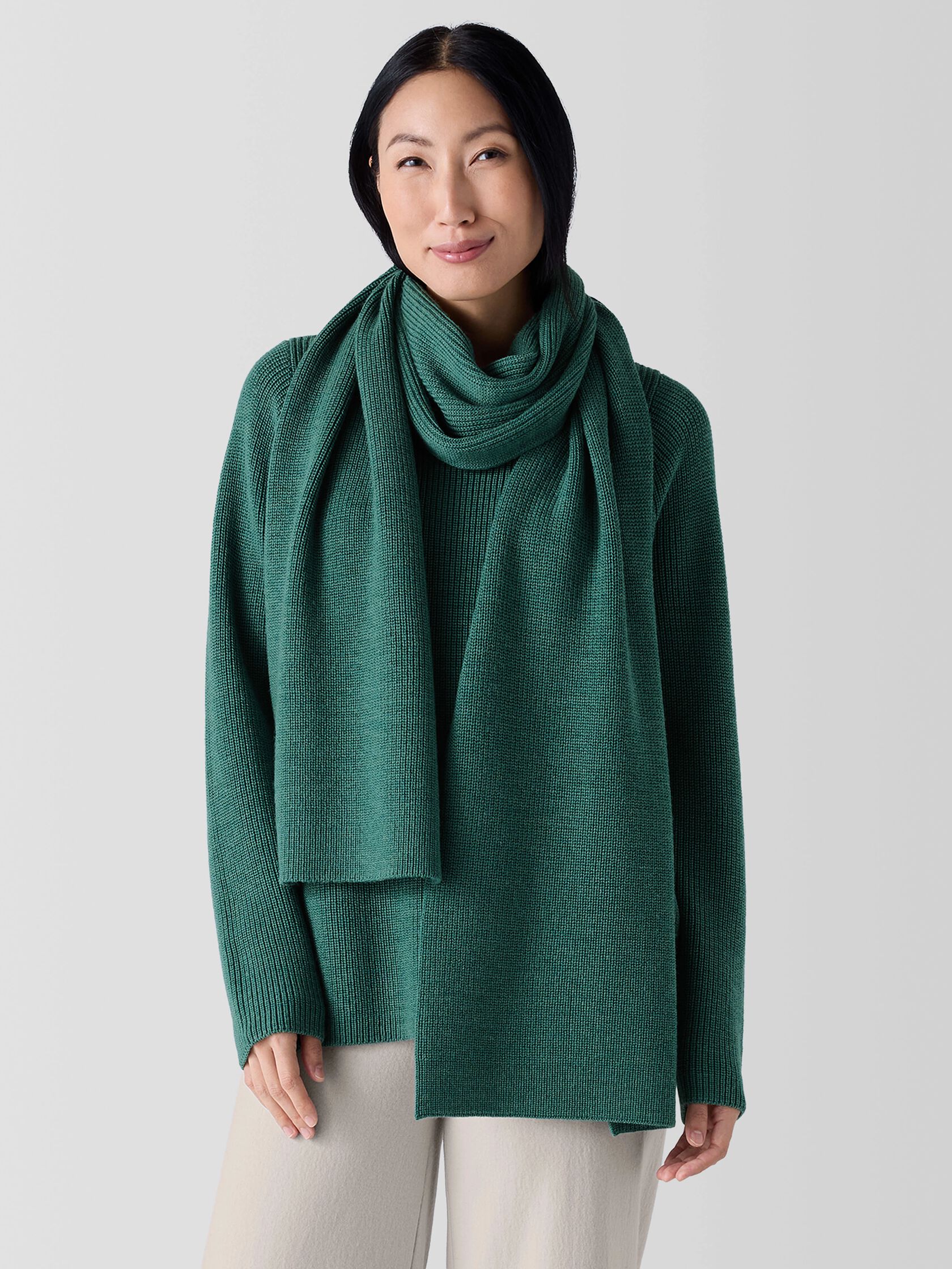 Merino Scarf in Regenerative Wool