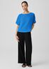 Organic Cotton Lofty Gauze Bateau Neck Top